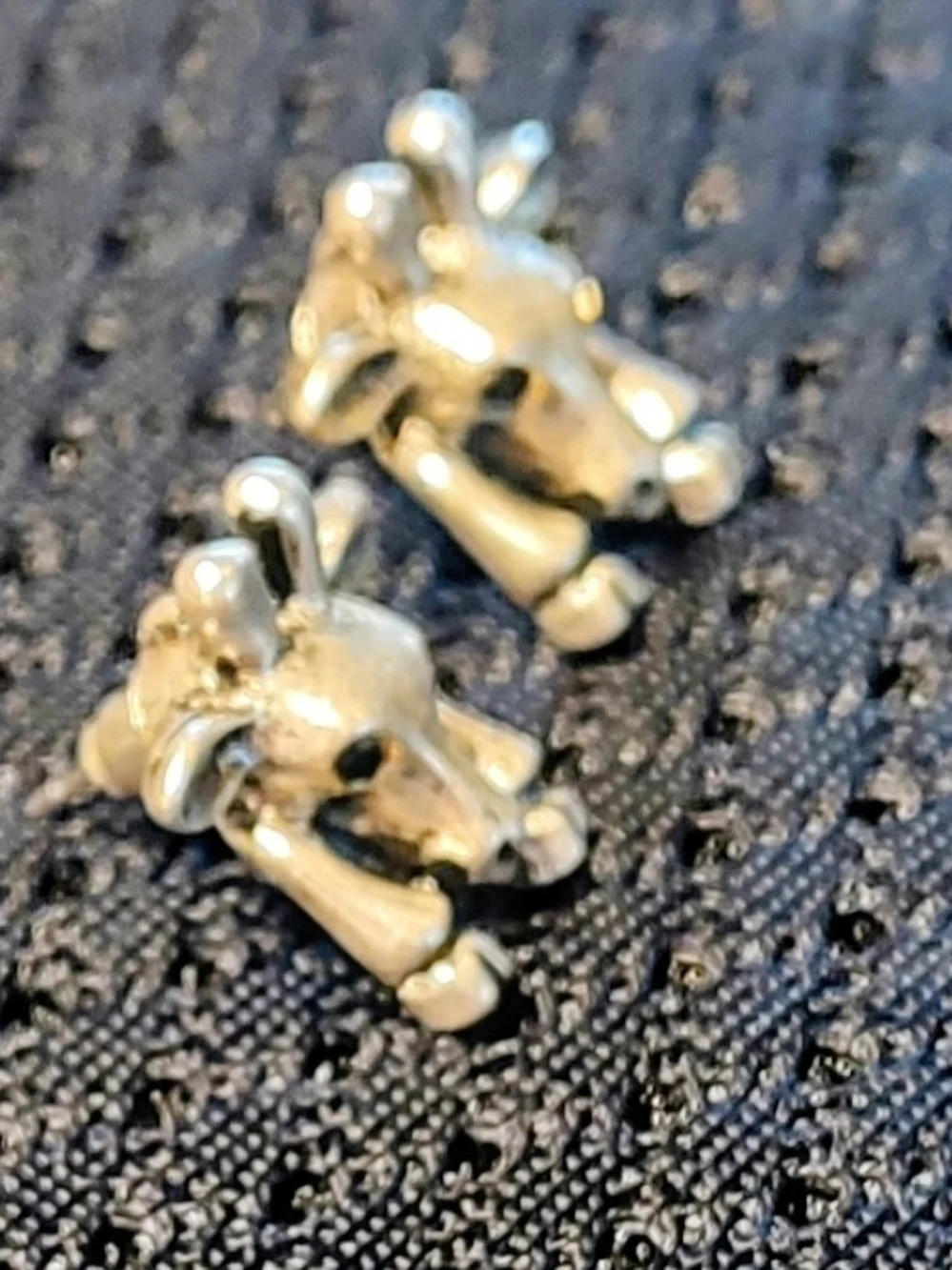 Silver Giraffe Stud Earrings for Kids - Cute Animal Earrings